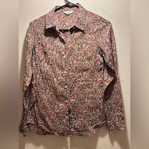 Garnet hill floral print button down